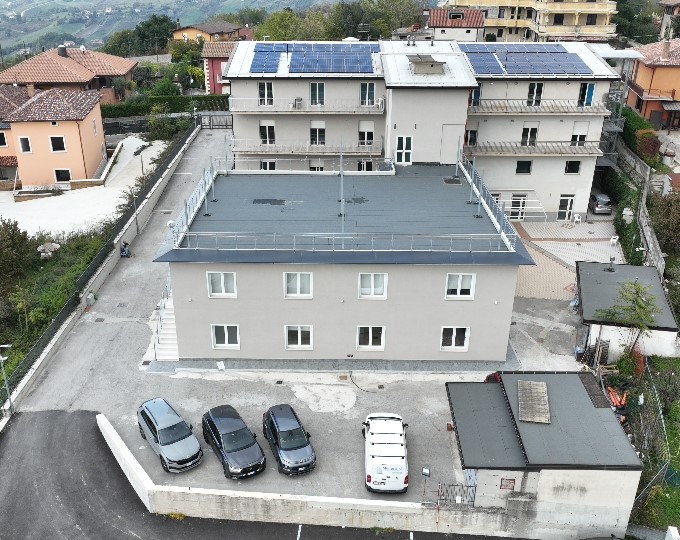 Veduta aerea della struttura Ma.r.e. RSA di Pratola Serra